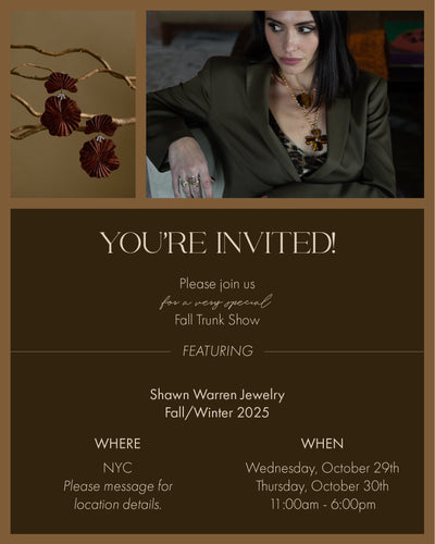 NYC Trunk Show: October 28th & 29th