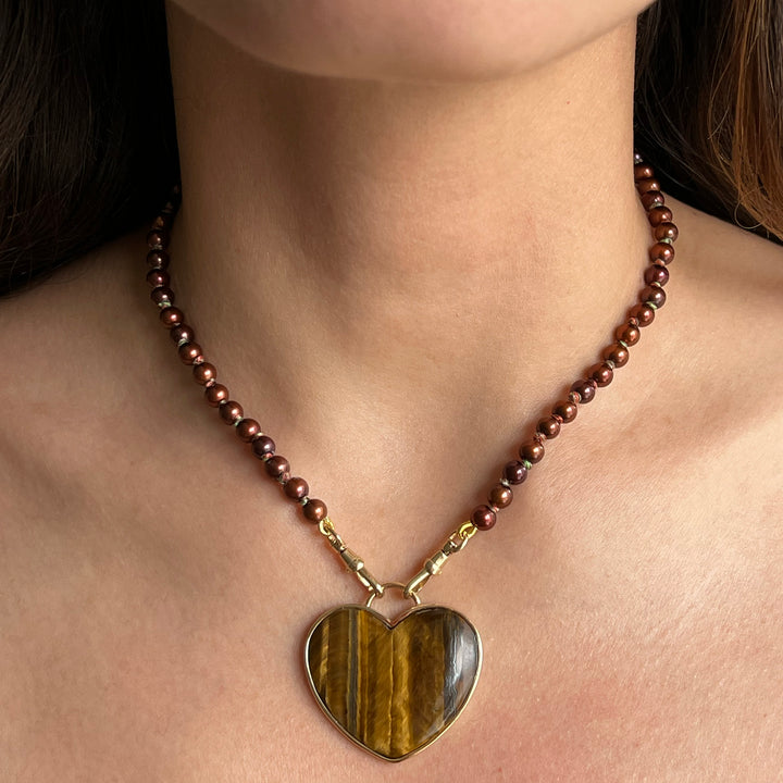 Antonia Vintage-Inspired Heart Necklace in 14K Gold – Shawn